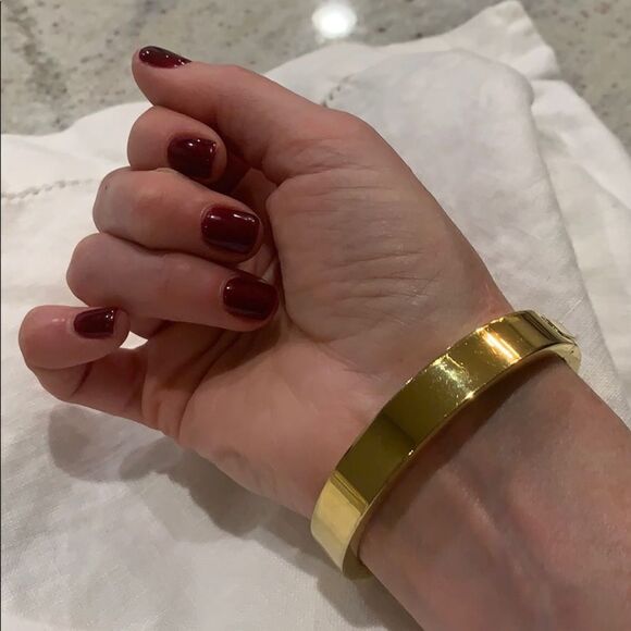 J. Crew Golden Hinged Bangle - Picture 9 of 9